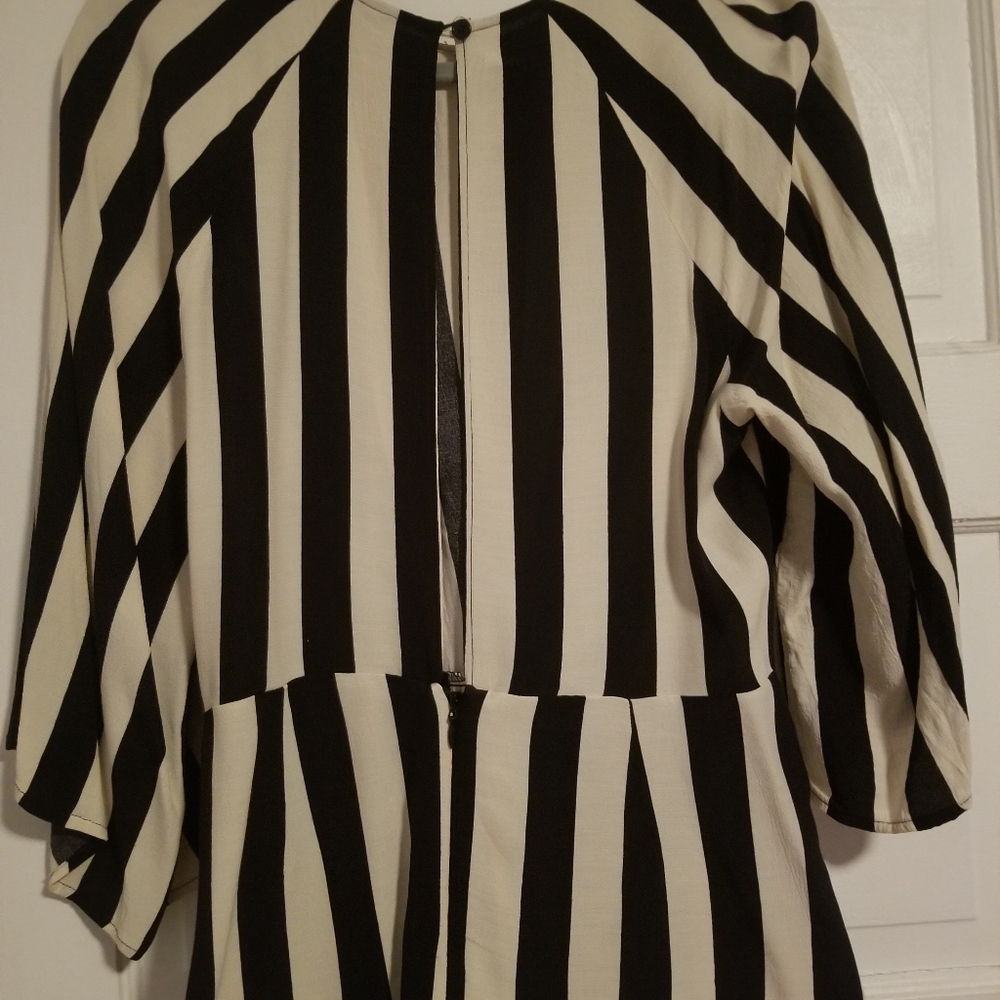 Topshop womens striped blouse